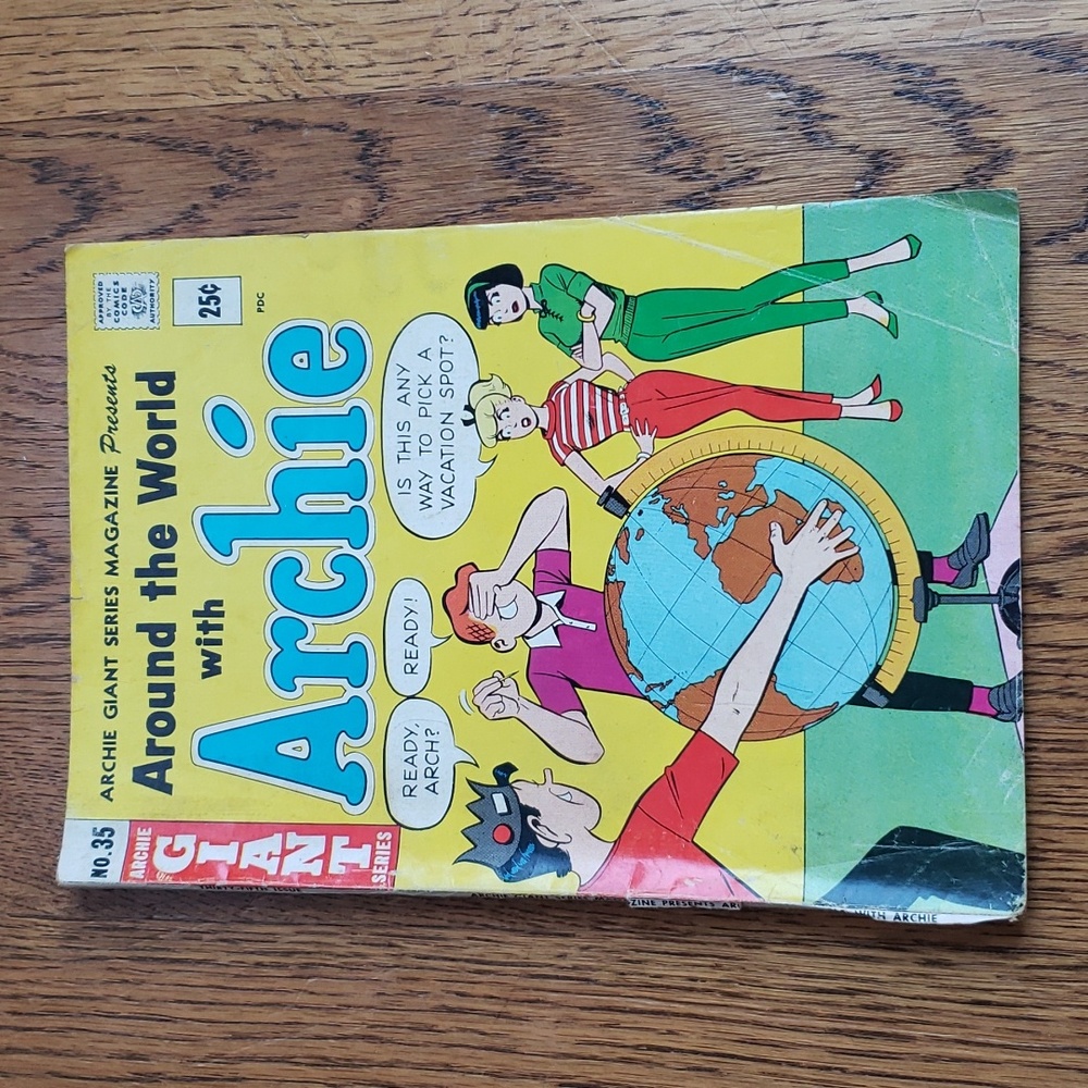 Vintage 60s Around The World With Archie No. 35 Archie Series Comic Book